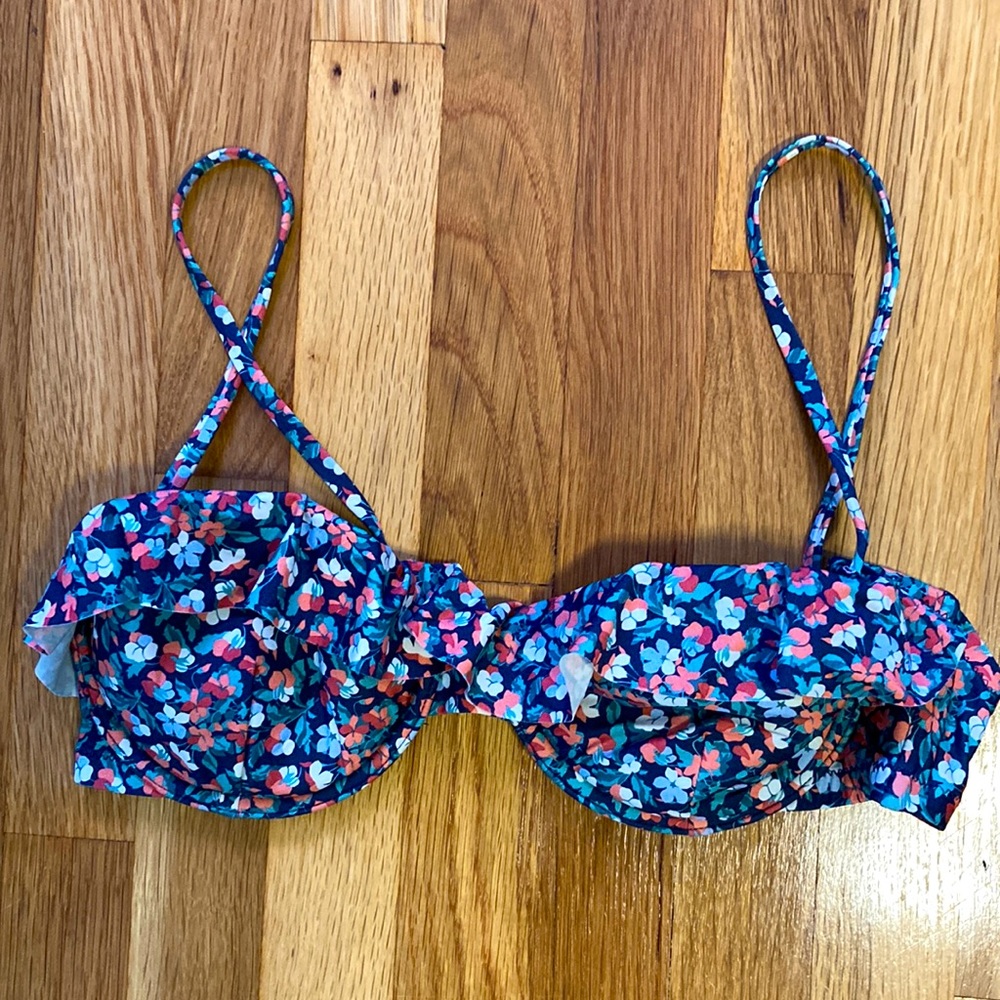 J. Crew Limited Edition Liberty floral print bathing suit top